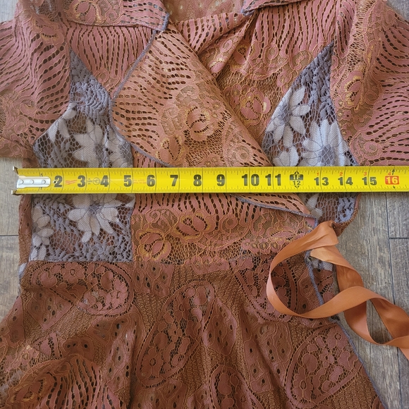 Asymmetrical Lace Fairycore Whimsy Cottagecore Dress/Jacket - Picture 7 of 8